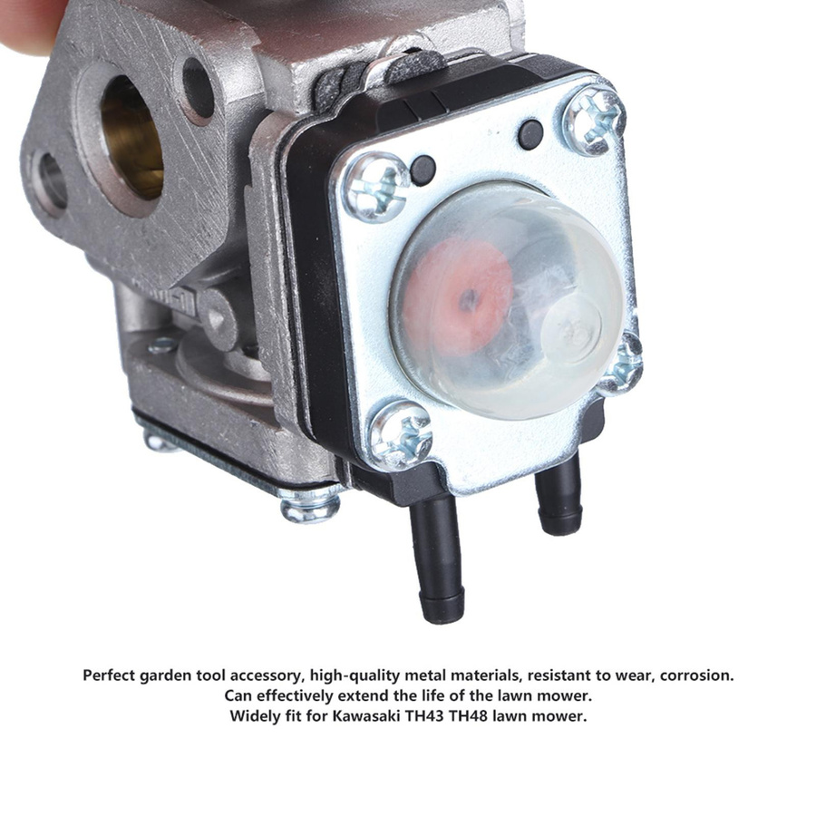 Kkmoon Vergaser Carb Ersatz für TH43 TH48 Motor aus Metall für Outdoor-Gartengeräte und Rasenmäher - Bild 3