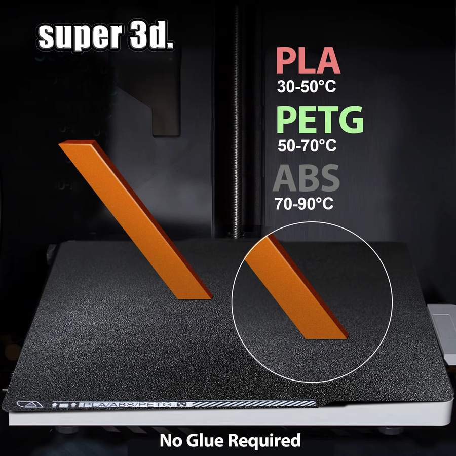 Bambu Lab PLA Kaltbauplatte mit PEI Textur in Schwarz für P2S X2D X1C P1P P1S A1 3D-Drucker Zubehör - Bild 5