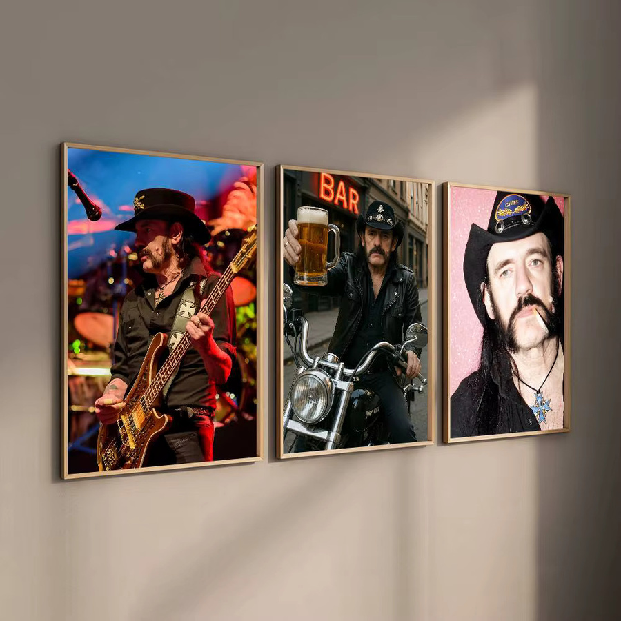 Singer L-lemmy Kilmister Wandkunst selbstklebender Poster für deine Heimdekoration - Bild 4