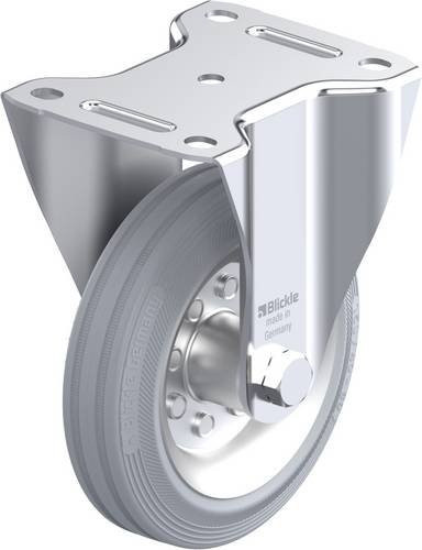 Blickle Bockrolle B-VE 150R-SG in Grau aus Stahl mit 150 mm Rad-Durchmesser und 135 kg Tragfähigkeit - Bild 1