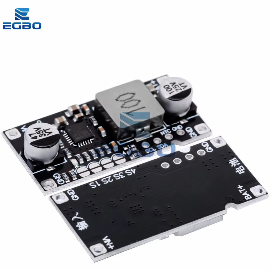 EGBO Lithium-Batterie Step-Down Lademodul mit Temperatur-Schutz und einstellbarem Strom, Schwarz - Bild 3