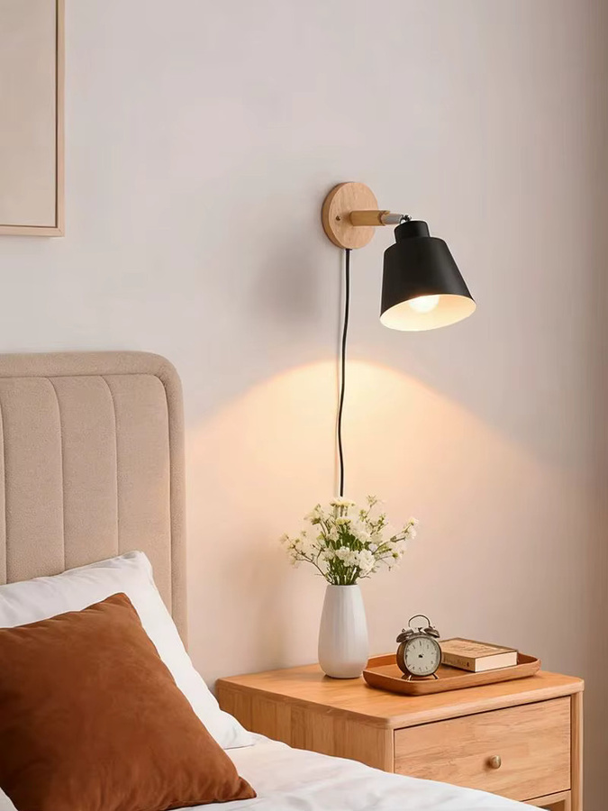 CHENBEN LED Wandleuchte Modern Nordic Design in Schwarz mit warmweißem Licht - Bild 5