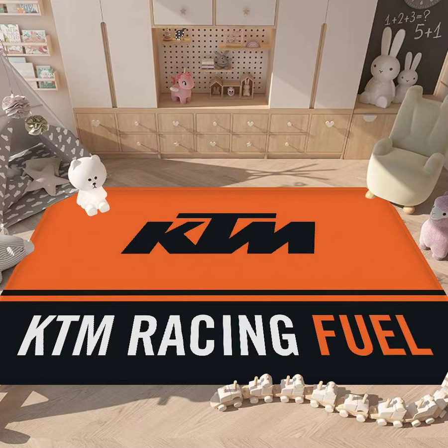 Potdemiel K-KTM Logo-Fußmatte im nordischen Stil, rutschfest, Orange, B/T: 60 x 40 cm - Bild 2