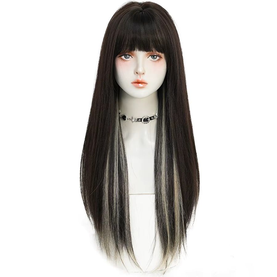 7JHH WIGS Highlight-Perücke, beige, synthetisch, Damen - Bild 3