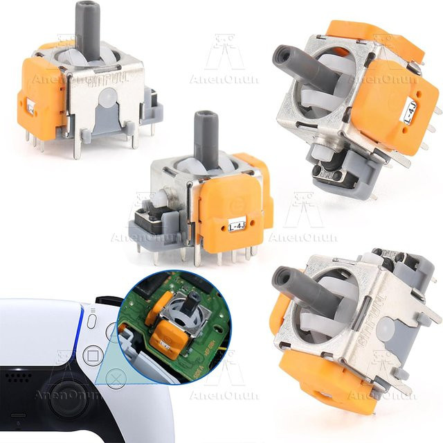AnenOnun Hall-Effekt-Joystick für PS5-Controller als Anti-Drift Ersatz und Reparaturzubehör für 3D-Analogstick-Sensormodule in Multicolour - Bild 1