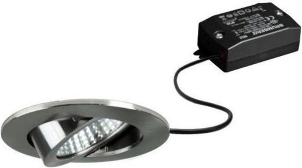 Brumberg LED-Einbaustrahler Nickel matt, rund, 6W, warmweiß, 3000K - Bild 2