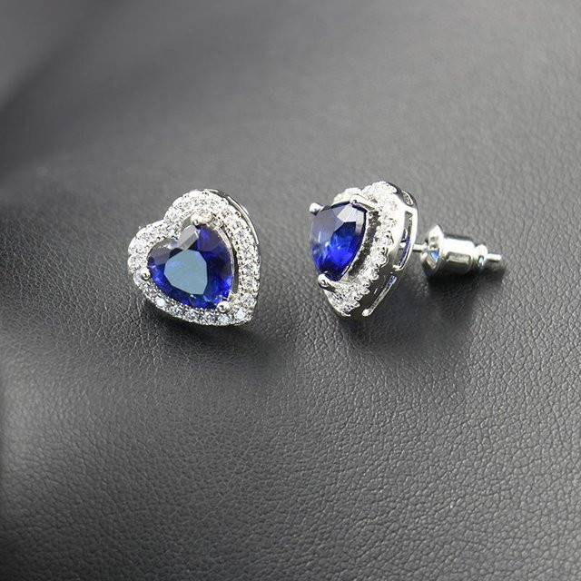 YIRAN Jewelry Halskette, Blau, Zirkonia, Kupfer, Unisex - Bild 1