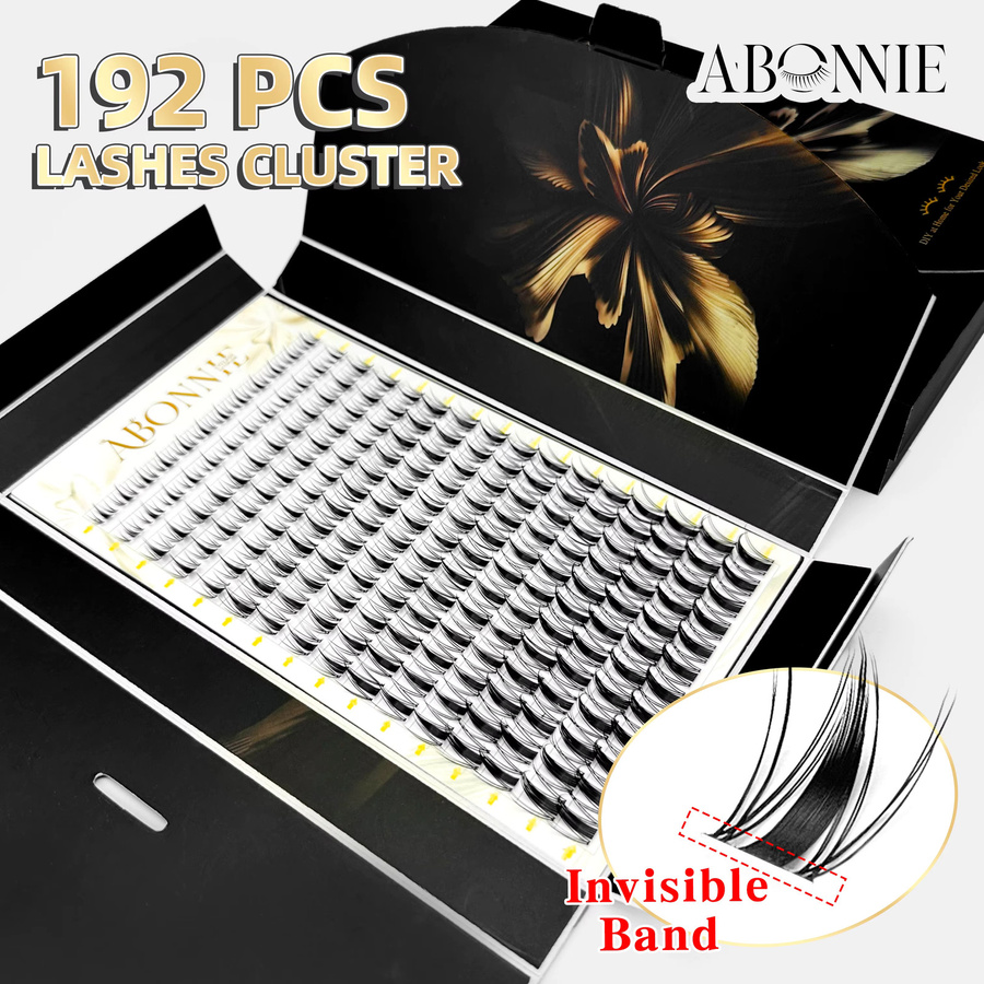 LAKANAKU Manga Wimpern-Cluster, 192 Fächer, Cat Eye, Unisex - Bild 4