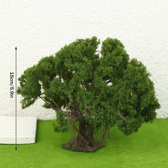 Discover Intime Drahtmodellbaum in Grün für Mikrolandschaften und Sandtisch-Dekoration, Höhe: 12 cm bis 15 cm - Bild 1
