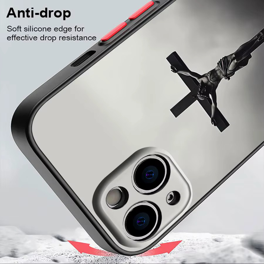Jesus Design Kombiniertes Funda Handyhülle für iPhone Modelle in Mehrfarbig - Bild 2