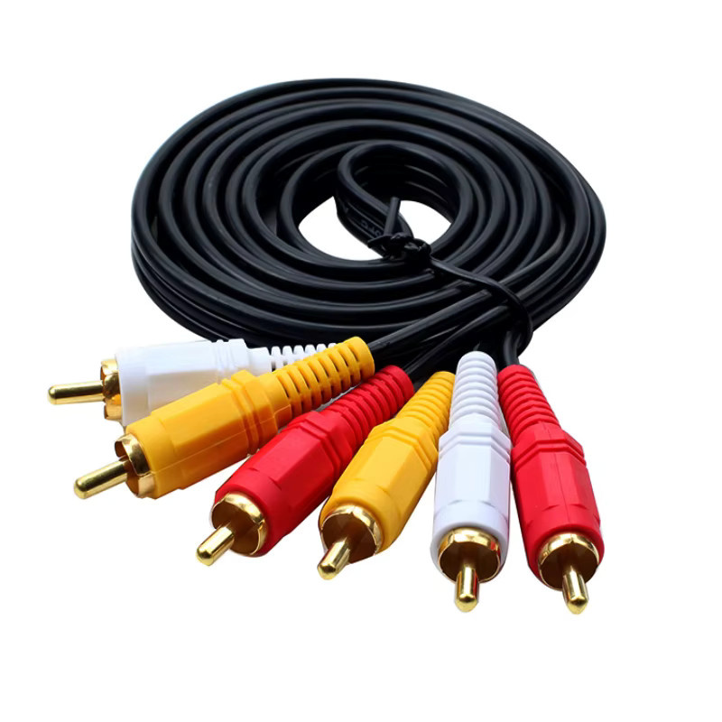 BSN RCA Audio-Video-AV-Verbindungskabel 3 Cinch auf 3 Cinch, Mehrfarbig, 20 m - Bild 3