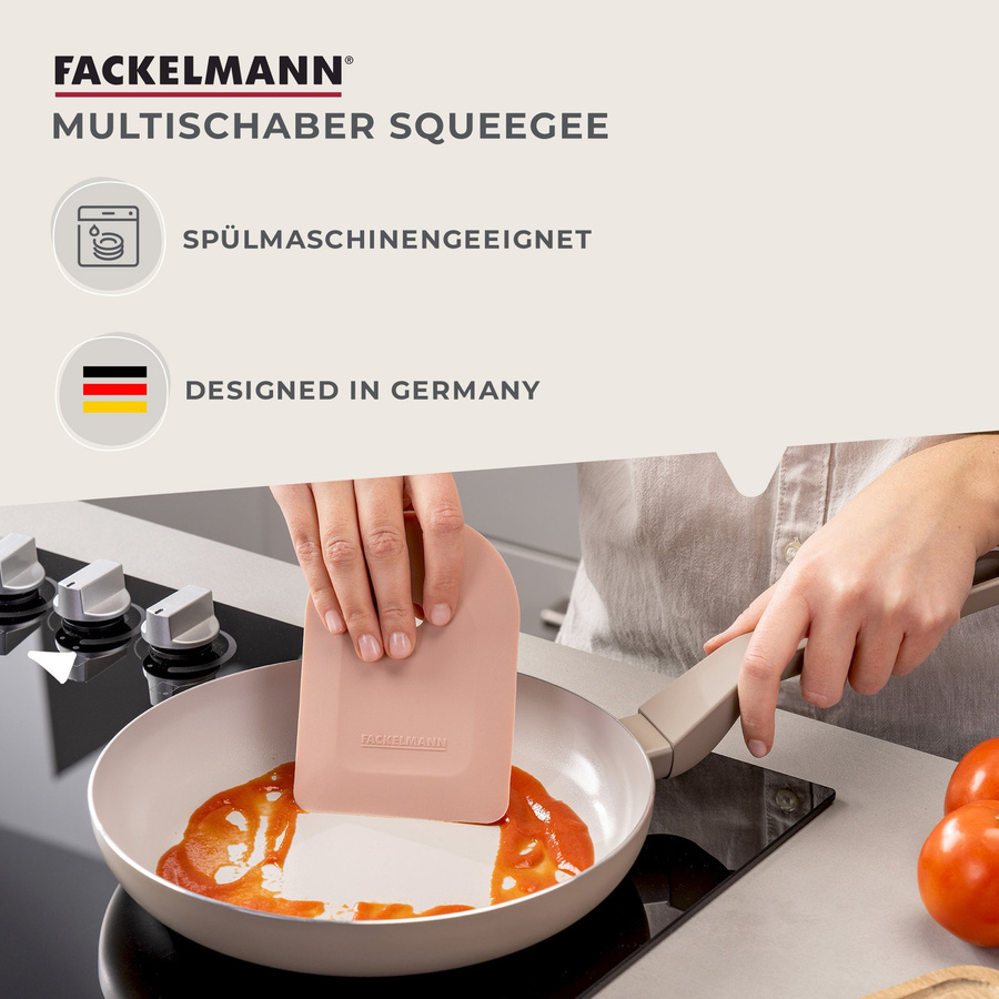 Fackelmann Multischaber Blossom Harmony aus Silikon in Orange und Pink - Bild 3