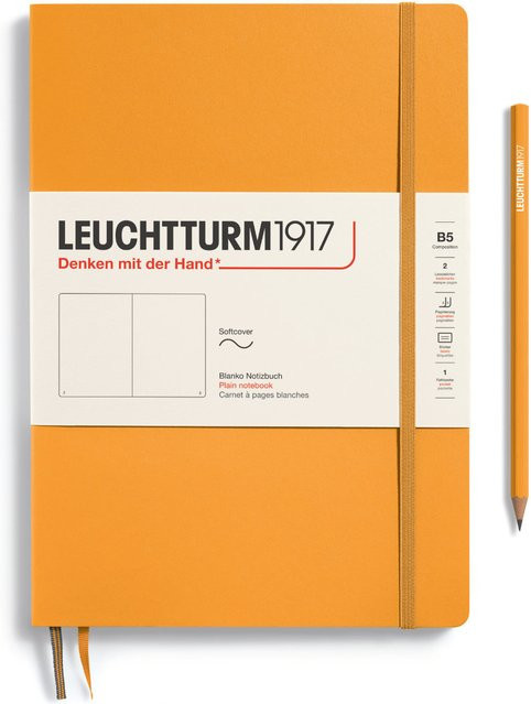 LEUCHTTURM1917 Notizbuch Composition blanko Softcover B5 Rising Sun Orange - Bild 1