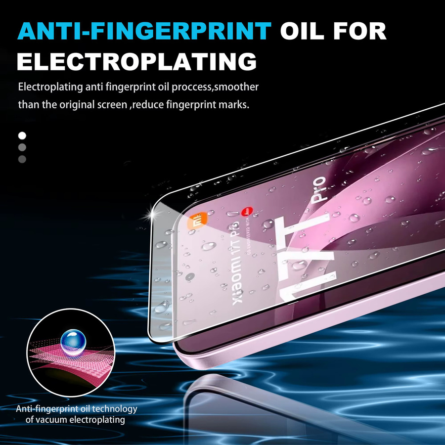 Xiaomi 17T Displayschutzfolie aus gehärtetem Glas, 6,59 Zoll, transparent klar, 9H kratzfest und case-freundlich - Bild 4