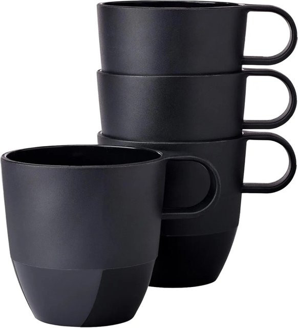 Mepal Silueta Henkelbecher 4er Set Nordic Black 300 ml - Bild 1