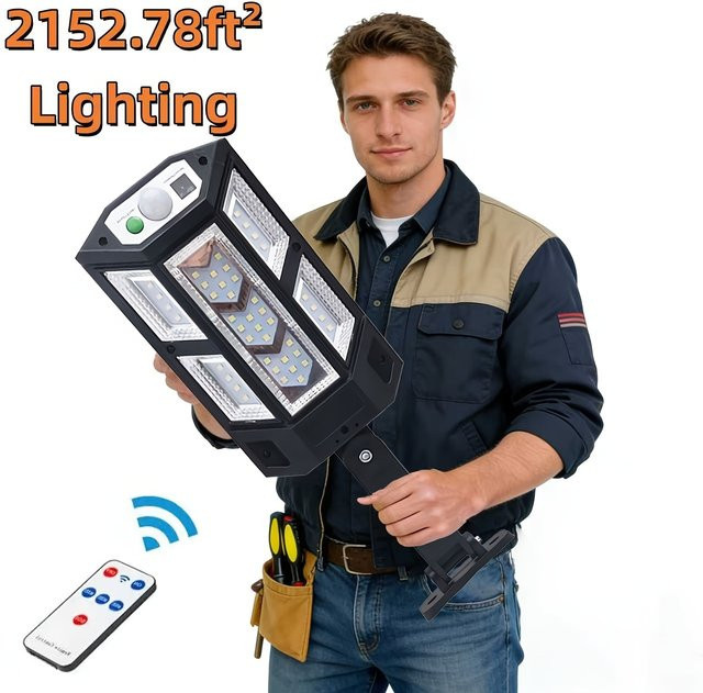 Heinast Solarbetriebene LED Wandleuchte mit Bewegungssensor in Schwarz - Bild 1