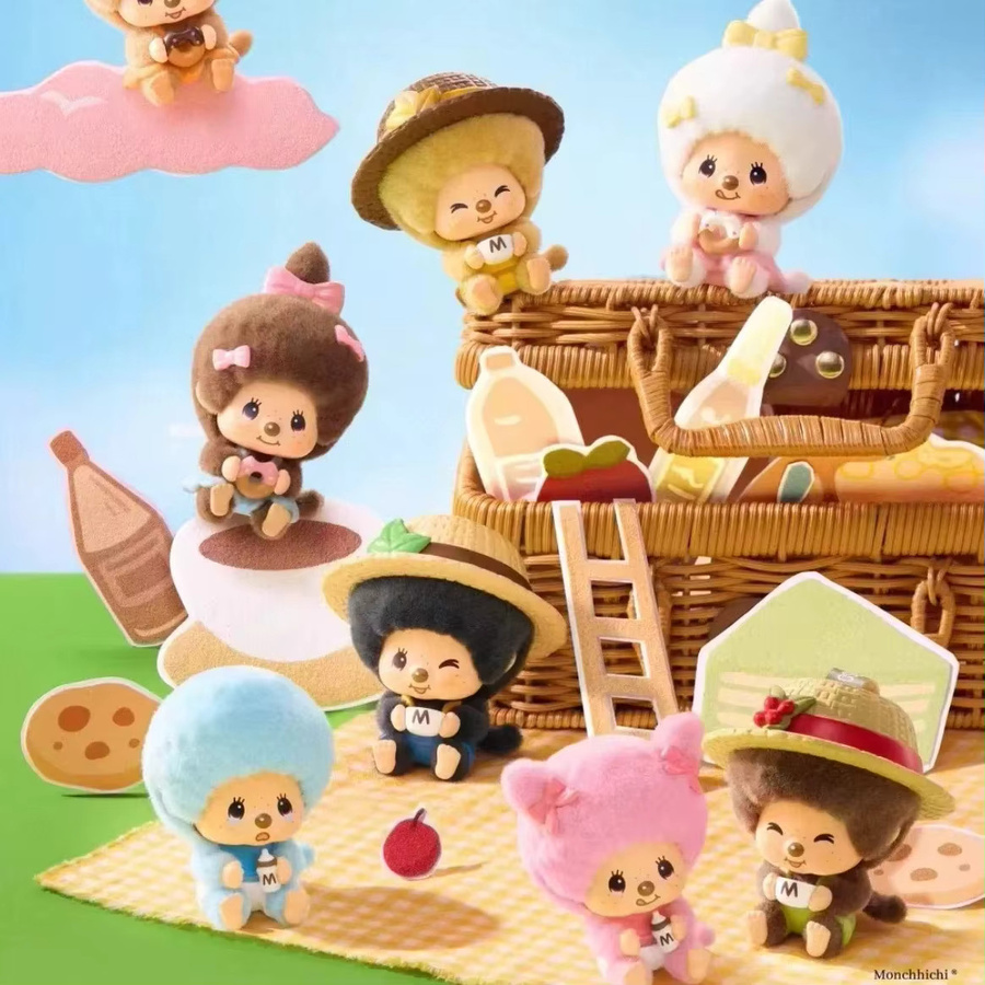 Monchhichi Kaffee-Farm-Serie, Schlüsselanhänger Blindbox, Bunt / Mehrfarbig - Bild 1