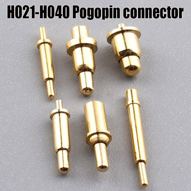 5 Stück Pogopin-Steckverbinder H021-H040 SMD-Federkontakte für PCB und Batterie in Gold - Bild 1