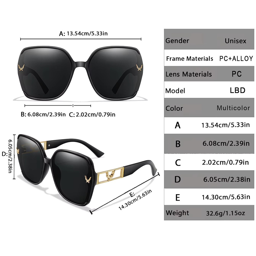 TAMWY Sonnenbrille, square, Vollrand, Unisex, black - Bild 2