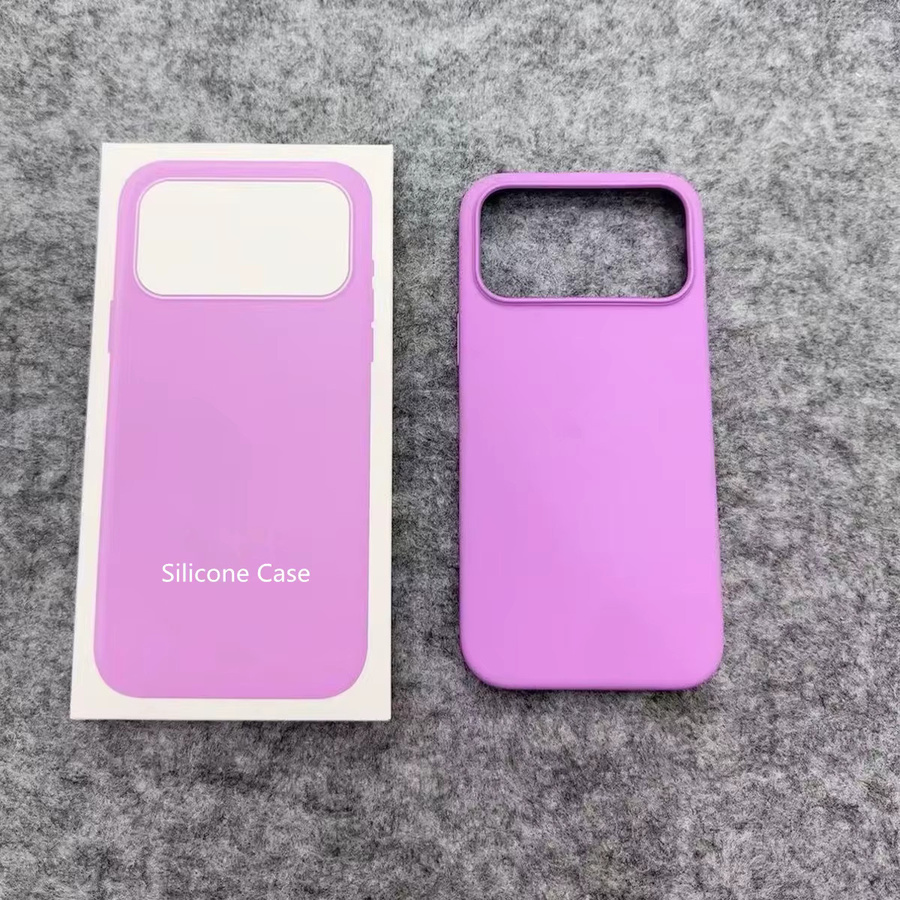 Apple Flüssigsilikon-Hülle für iPhone 18 Pro Max und iPhone 17 Pro Max mit Air AI Button Animation und MagSafe Kompatibilität in Purple - Bild 1