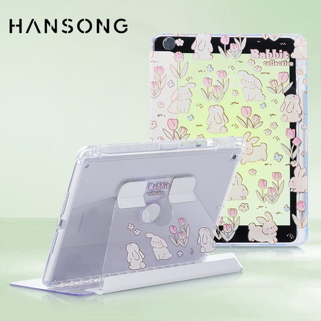 Hansong Smart Transparent Case für iPad Air, Pro, Mini und iPad 10. Gen in Transparent - Bild 1