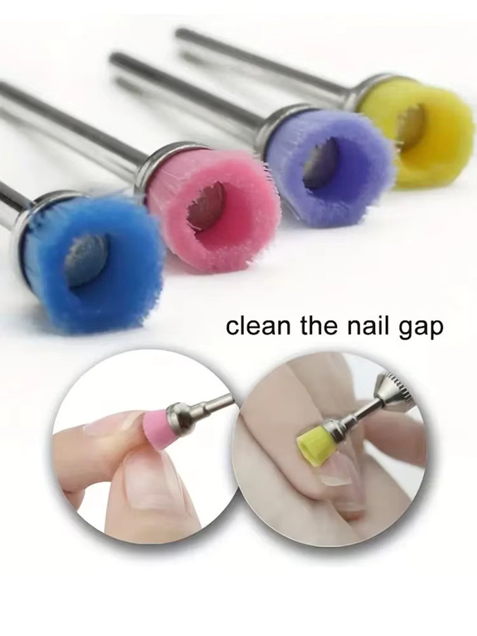 MAOHANG Nagelbohrer-Reinigungsbürsten-Set, 6-teilig, Unisex - Bild 2
