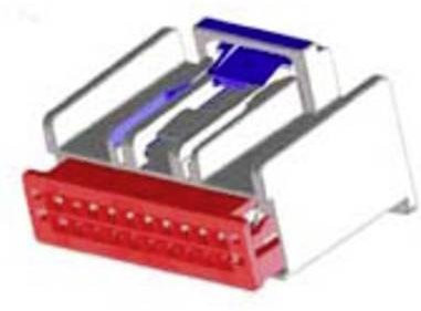 Molex Buchsengehäuse-Kabel 2 Reihen in Grau und Rot 307001167 - Bild 1