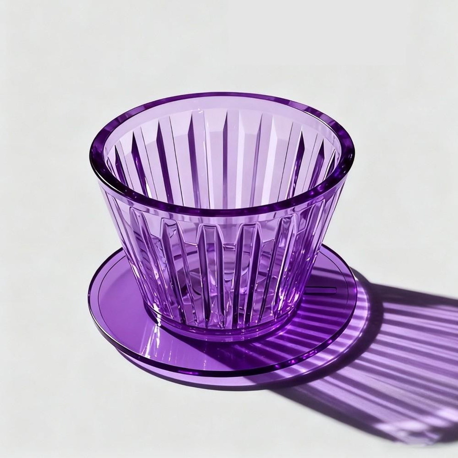 Yunran Hitzebeständiger Kaffee-Dripper Pour-Over-Filterkorb für die Kaffeezubereitung in Rosa - Bild 1