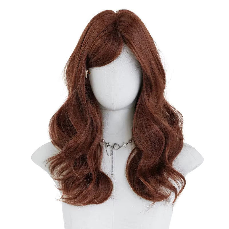 7JHH WIGS Perücke, schulterlang, kupferfarben, synthetisch, Damen - Bild 5