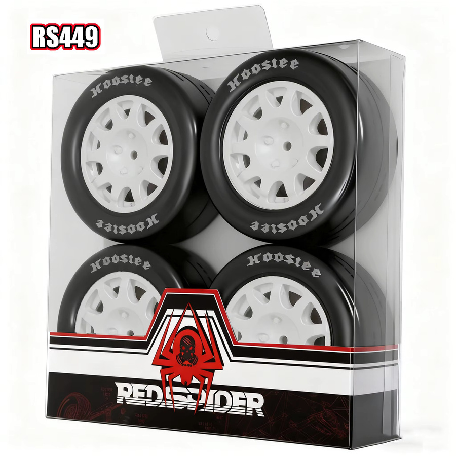 Ford Rally WR8, 4-teiliges Set, Radnabe und Reifenkombination, 1:8, RC Reifen - Bild 3