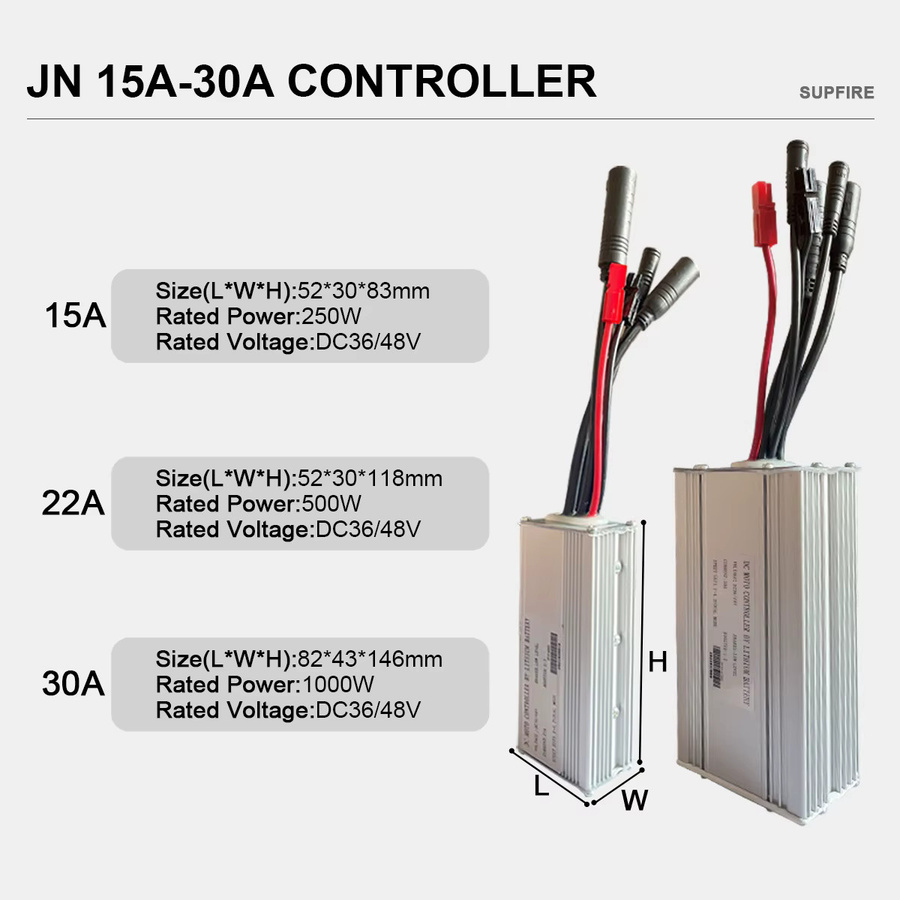 BOLUSE Elektrofahrrad-Controller JN Sinuswelle mit S866-1S Farbdisplay und wasserdichtem Stecker für dein E-Bike-Kit (15A/22A/30A) - Bild 2