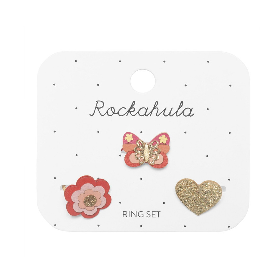Rockahula Ring Set Bella Butterfly, Kristall, Bunt, Unisex - Bild 1