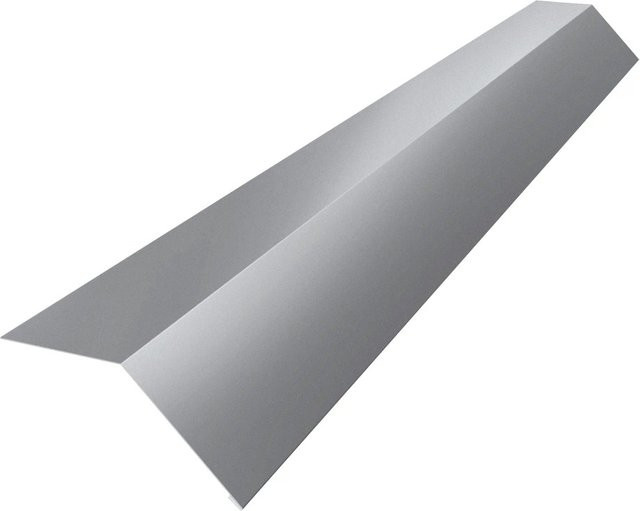 Smart Cover Solution Traufblech aus verzinktem Stahl in Weißaluminium, B/H/L: 4 x 3,5 x 100 cm - Bild 1