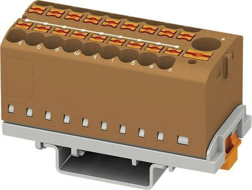 Phoenix Contact Verteilerblock 3273120 Zugfeder Braun 8 Stück - Bild 1