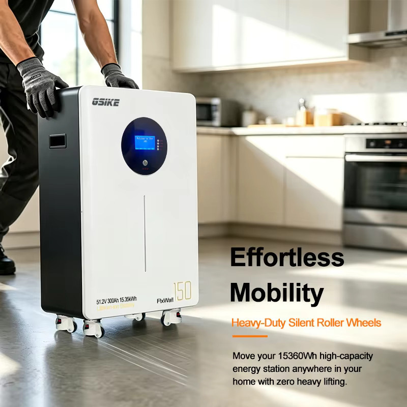 GSIKE Lithium-Eisenphosphat-Batterie 51,2V 300Ah 15360Wh mit intelligentem BMS und UPS-Unterstützung für Solar und Wohnmobil-Wechselrichter - Bild 2