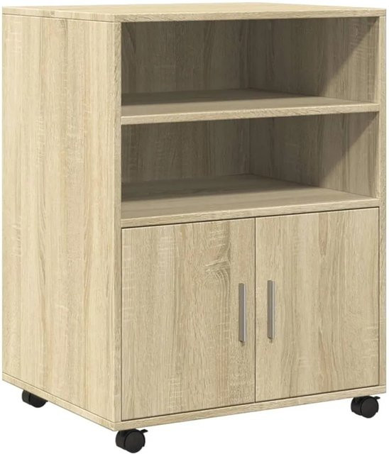 vidaXL Rollschrank Sonoma-Eiche mit Rollen B/T/H: 60 x 48 x 81 cm - Bild 1