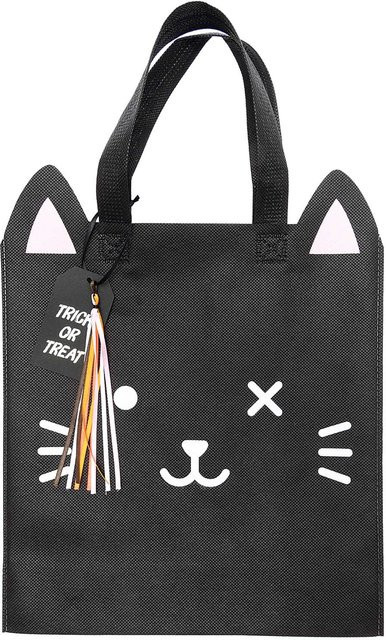 Rico Design Paper Poetry Geschenktüte schwarze Katze, Farbe: Schwarz, B: 28 cm, H: 30 cm - Bild 1