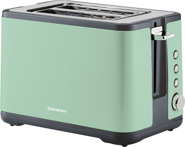 SILVERCREST Doppelschlitz-Toaster STC 850 E4 in Grün mit Auto-Shutoff - Bild 1