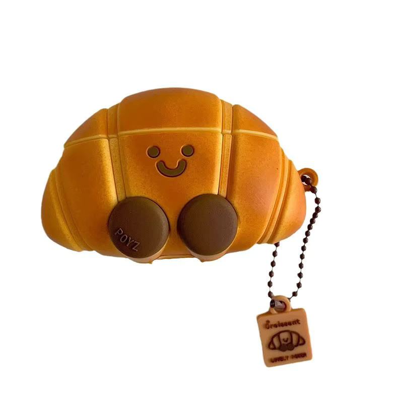 3D Croissant Schutzhülle für Apple AirPods in Orange - Bild 3