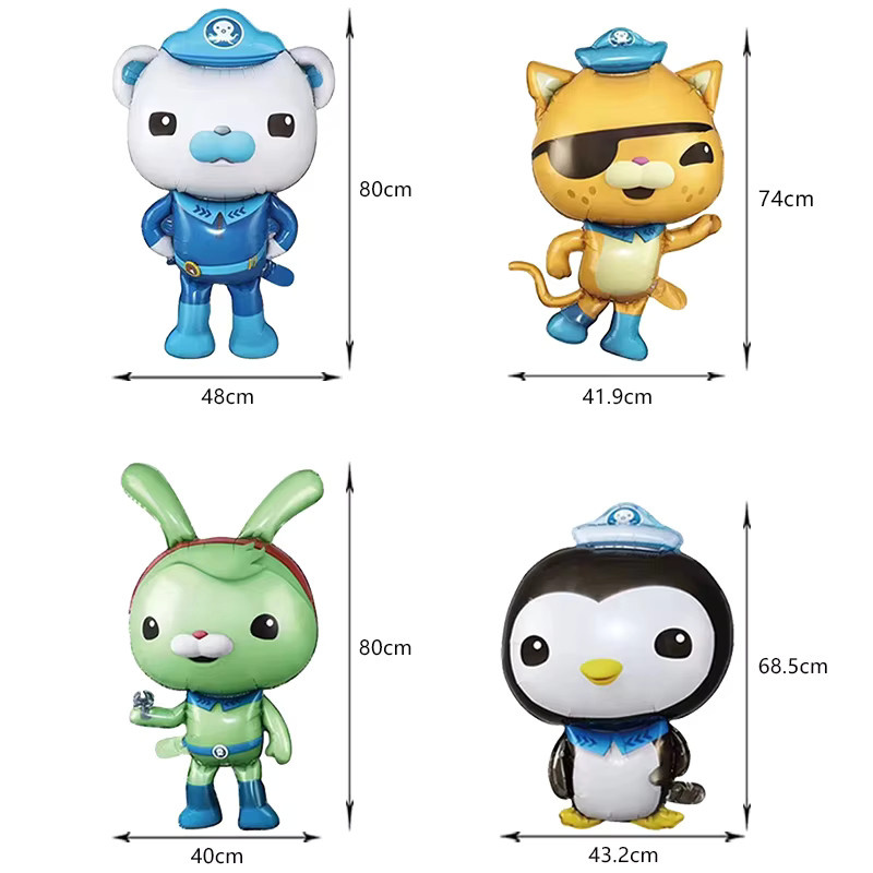 TAKARA TOMY Octonauts Geburtstagsparty-Dekorationsset mit Aluminiumfolienballons und Latexballons in Mehrfarbig - Bild 4