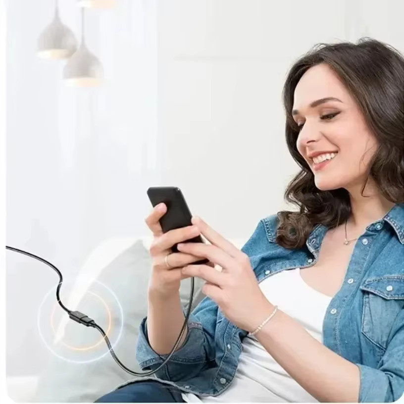 VIKEFON USB 2.0 Verlängerungskabel in Schwarz, Stecker auf Buchse Datenkabel für PC, TV und mobile Festplatten - Bild 6