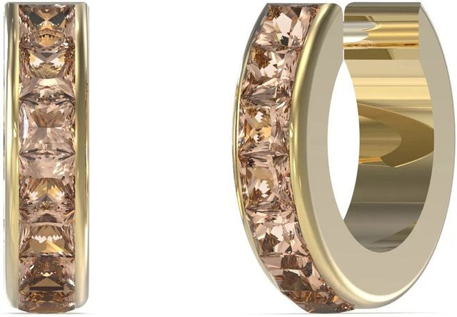 Guess Ohrstecker Edelstahl, Gold, Kristall, Damen - Bild 1