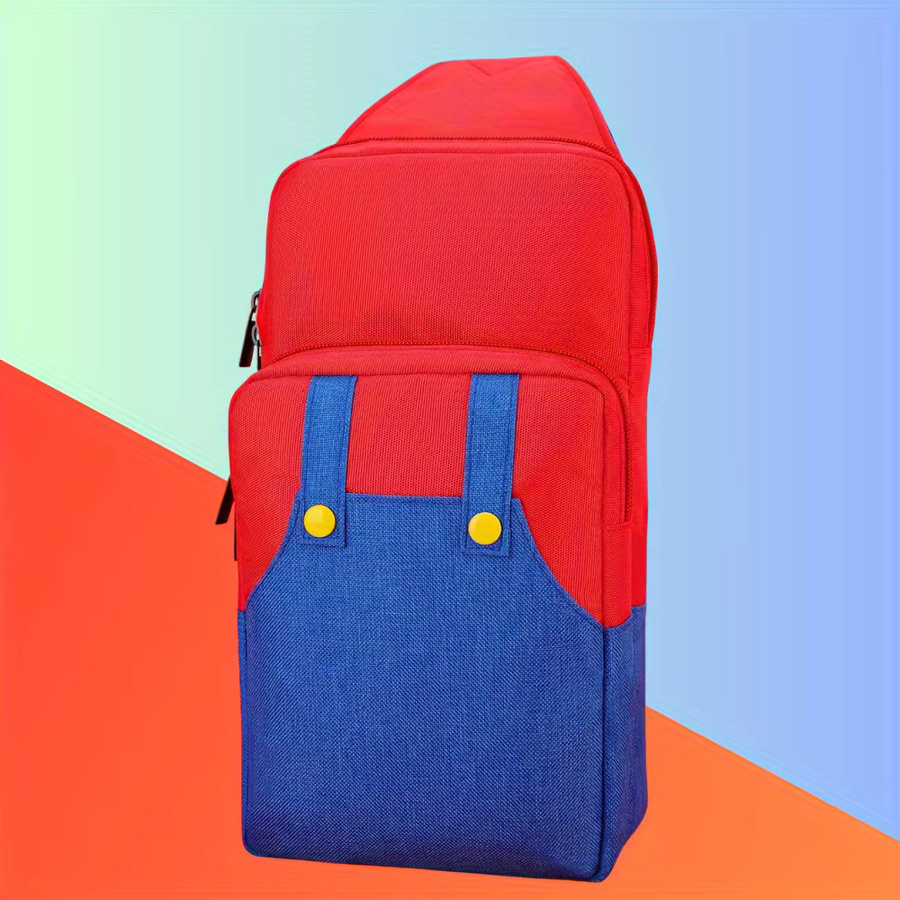 Nintendo Switch Schultertasche im Switch-Design mit Einzelschultergurt, rot/mehrfarbig - Bild 2