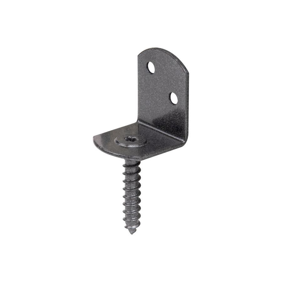 GAH Alberts Flechtzaunhalter L-Form in Schwarz, Duplexbeschichtet, B/T/H: 83 x 30 x 38 mm - Bild 2