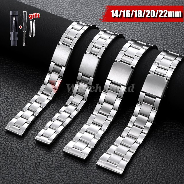 Uhrenarmband Edelstahl, Silber, Herren - Bild 1