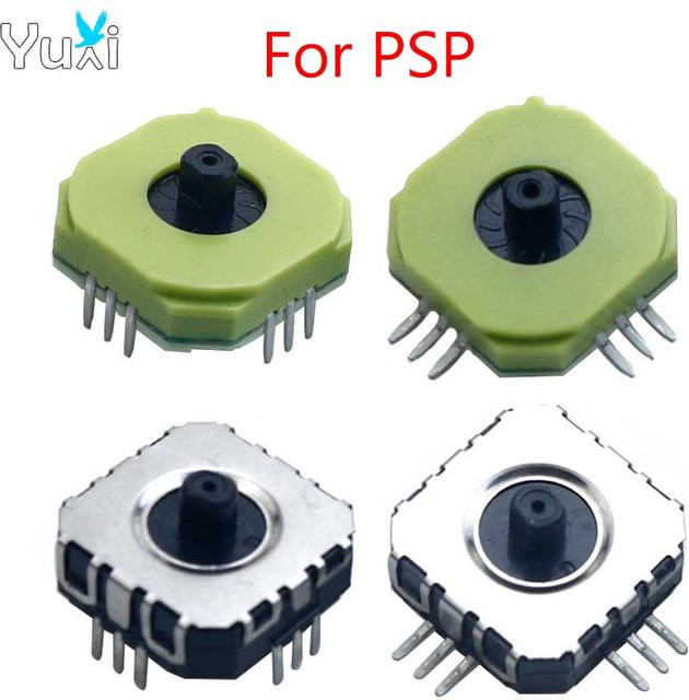 YuXi 3D-Joystick für PSP, ultradünner flacher Push-Typ-Wippe mit multifunktionalem Potentiometer in Grün - Bild 1