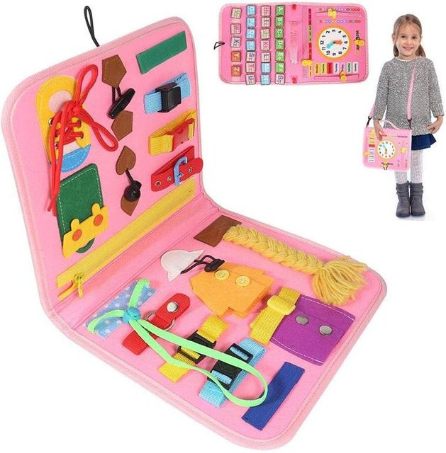 Kidsly Montessori Sensory Board Busy Book, Reisespielzeug, ab 3 Jahre - Bild 1