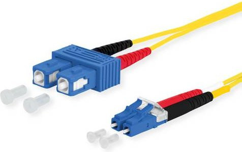 Metz Connect OpDAT Patchkabel SC-D/LC-D OS2, gelb, Länge: 1 m - Bild 1