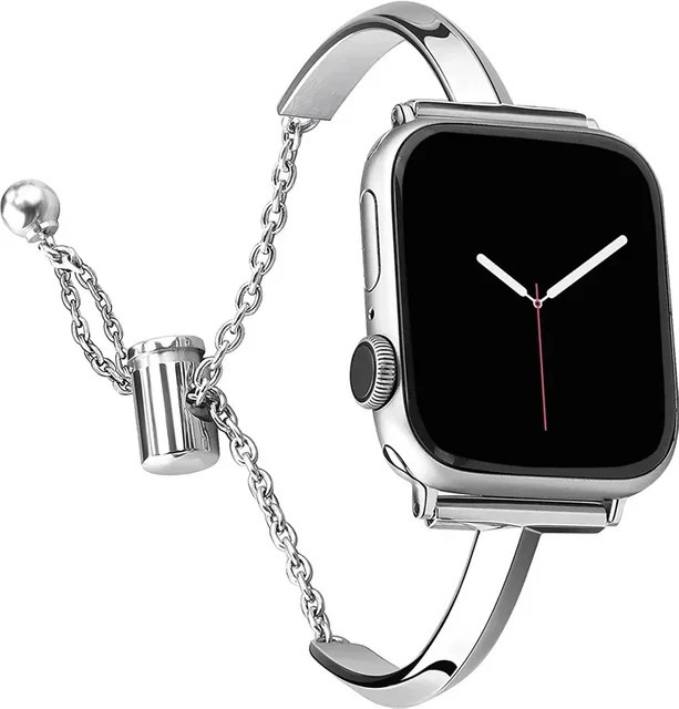 CAOWTAN Uhrenarmband Edelstahl, Diamant, Silber, Damen - Bild 1