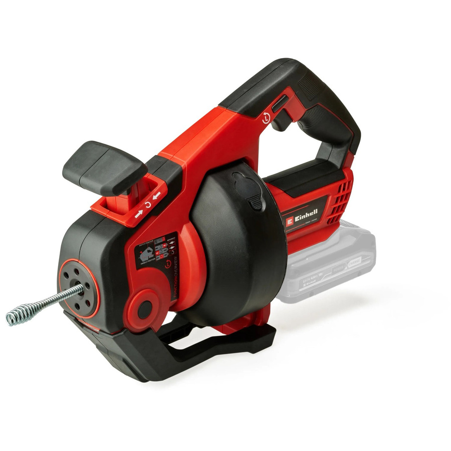 Einhell Power X-Change Akku-Rohrreinigungsgerät TE-DA 18/760 Li Solo in Rot/Schwarz aus Edelstahl - Bild 2
